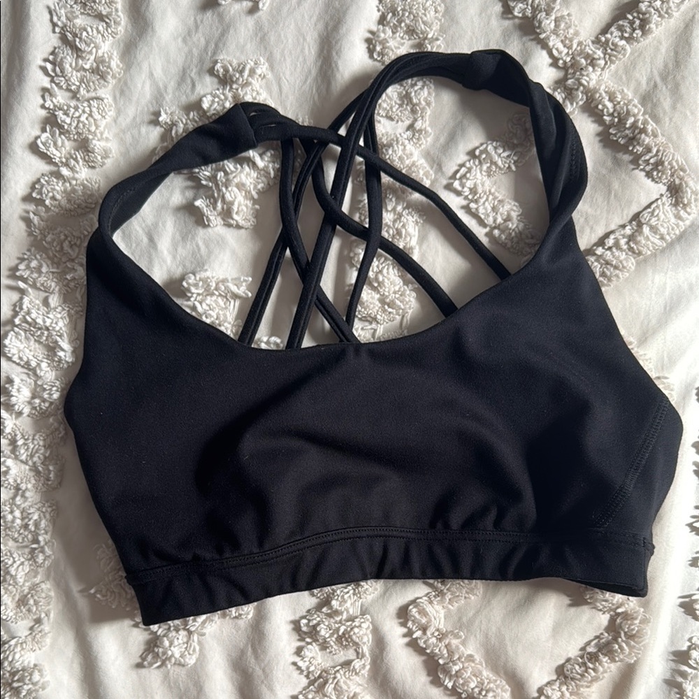 Black Strappy Women's Bralette